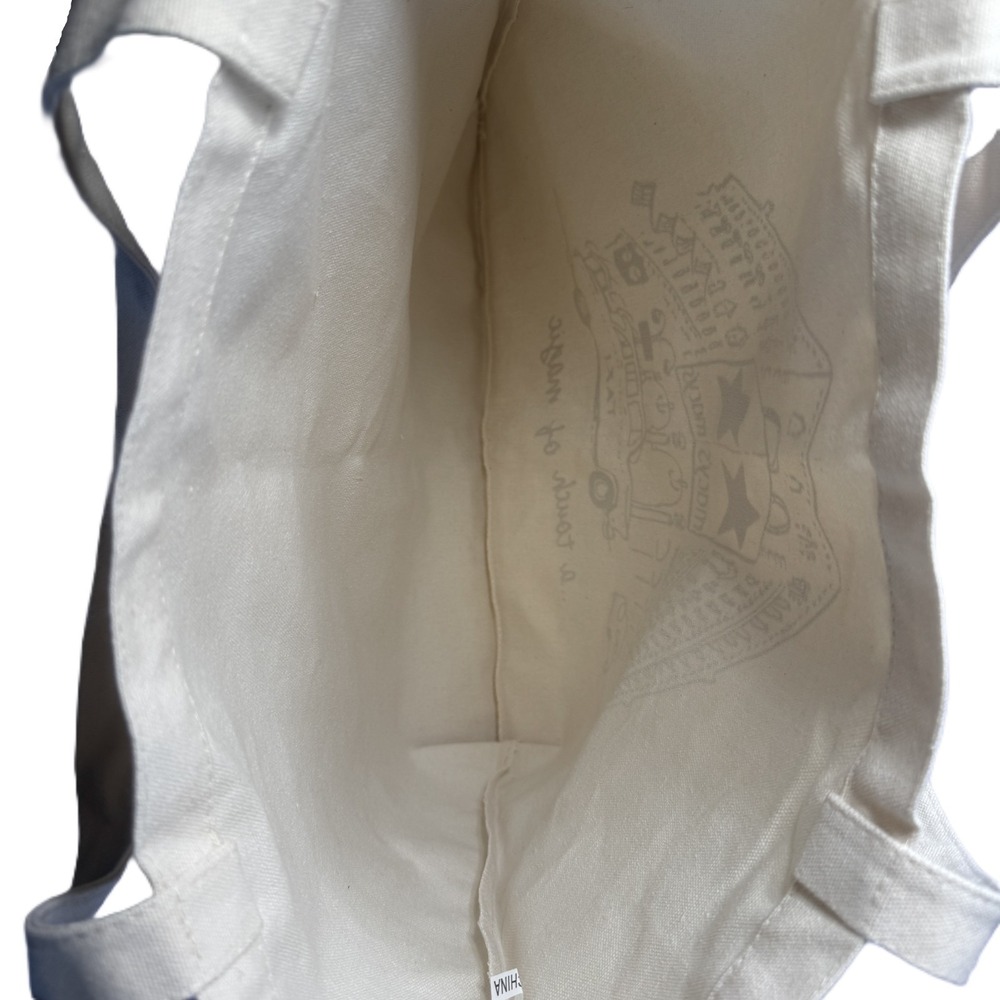 NEW Macys A Touch of Magic NYC Canvas Tote Bag On 34th Taxi City Sketch Graphic - Picture 4 of 10
